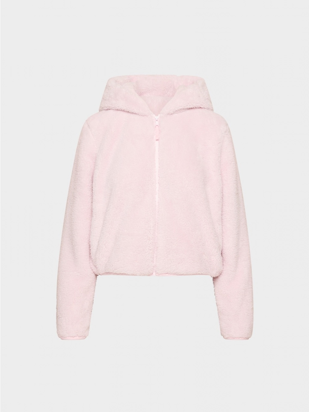 NWT Aritzia Sunday Best Larkspur Teddy Fleece Zip Hoodie Magnolia Pink XXS 2XS